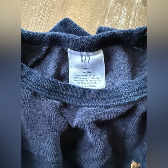 GAP Velour Matching Set in Navy 2T - Picture 2 of 4